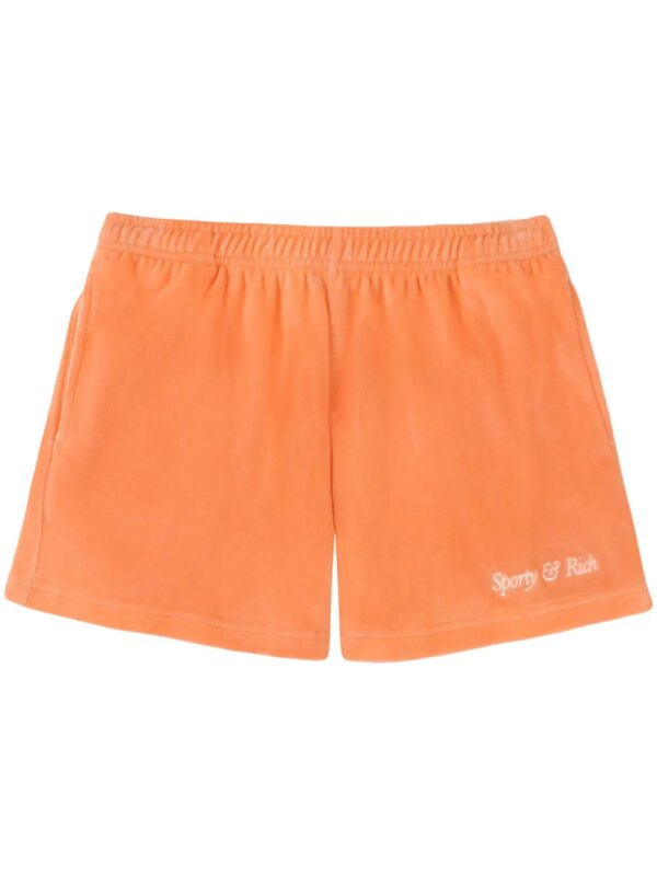 Sporty & Rich short de sport Italic Logo - Orange