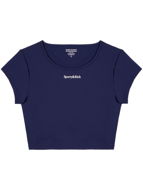 Sporty & Rich t-shirt de sport à logo - Bleu