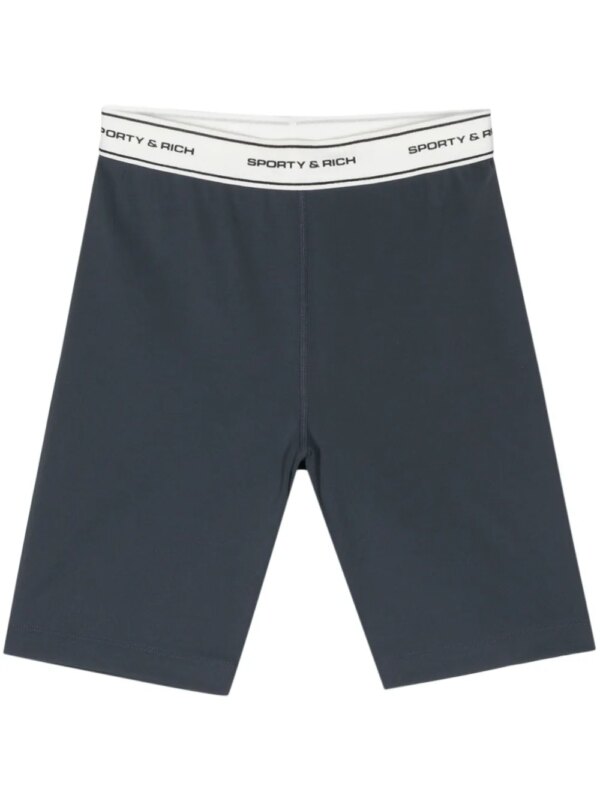 Sporty & Rich short SR Bold Biker - Bleu