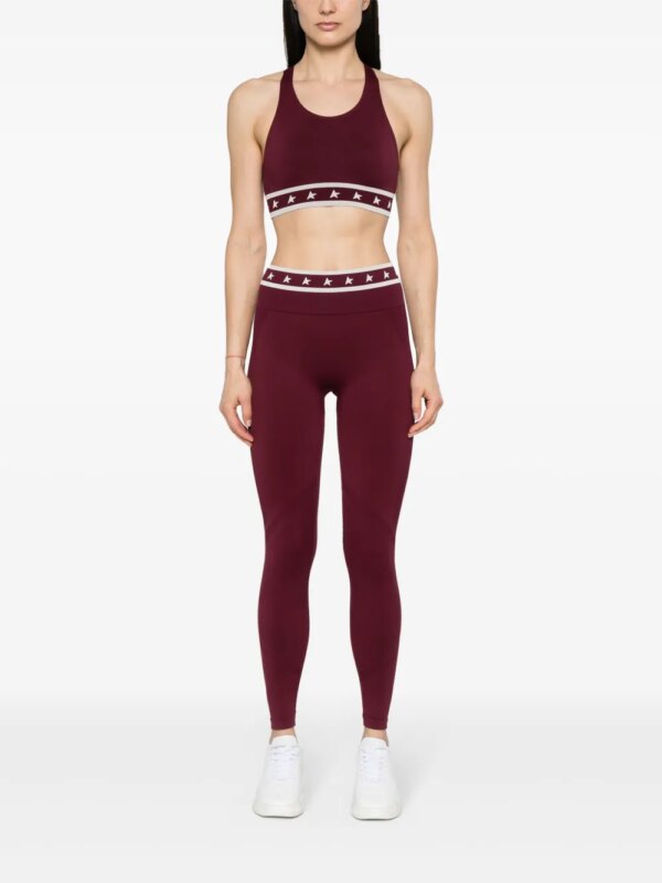 Golden Goose Gabry top met racerrug - Paars