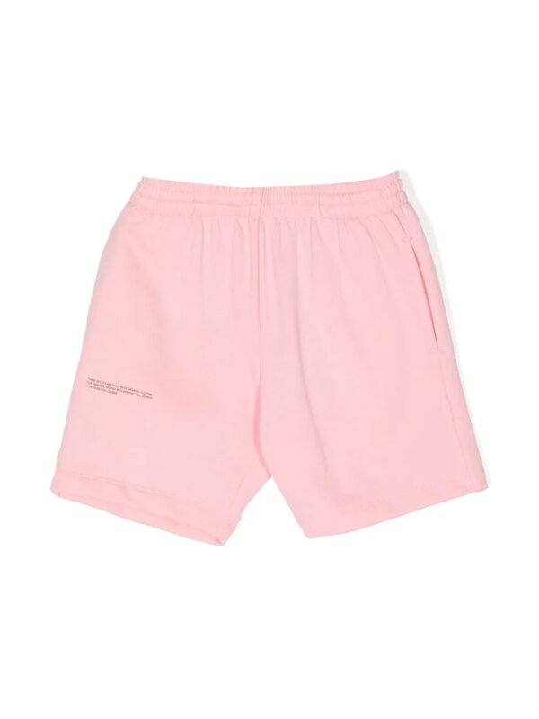 Pangaia Kids short de sport à imprimé graphique - Rose
