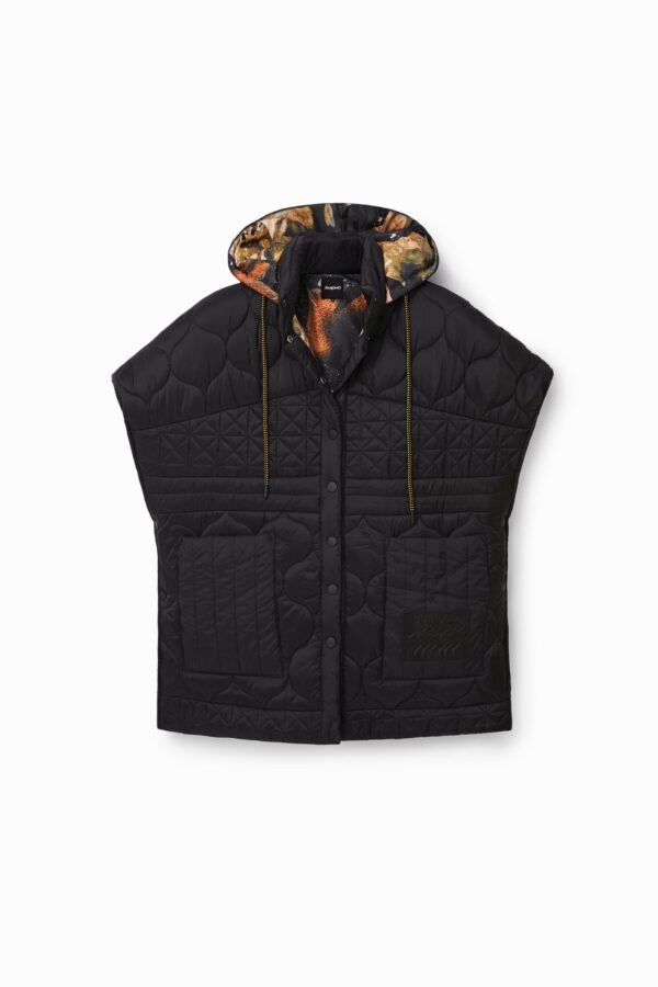 Technische poncho met patch