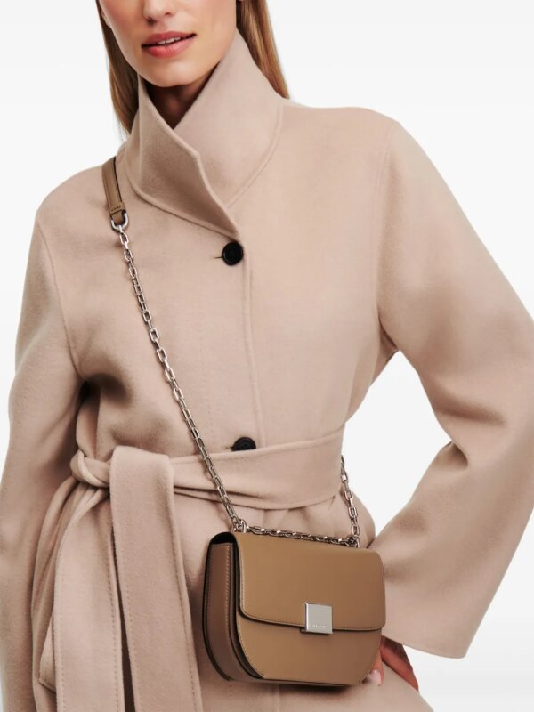 Karl Lagerfeld K/Forever leren crossbodytas - Beige