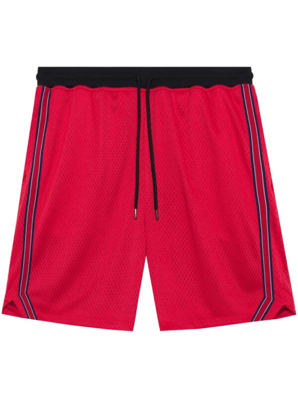 John Elliott short à logo brodé - Rouge