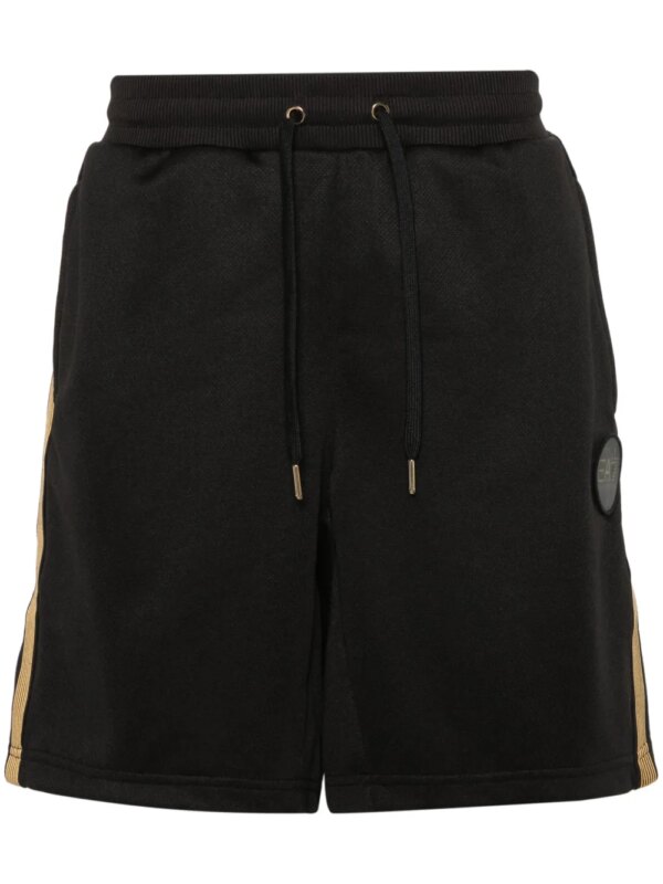 Ea7 Emporio Armani short à patch logo - Noir
