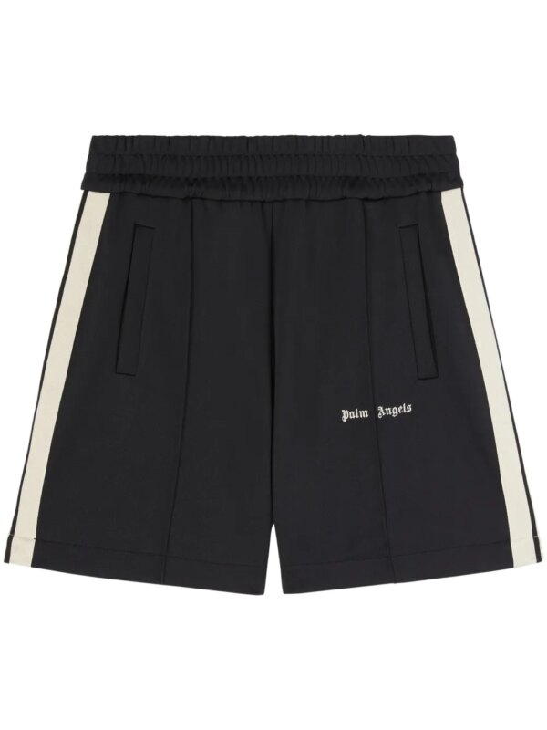Palm Angels short de sport à logo imprimé - Noir