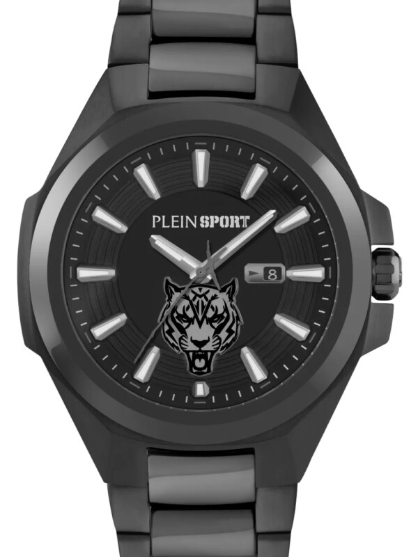 Plein Sport Tigermaster 47 mm horloge - Zwart