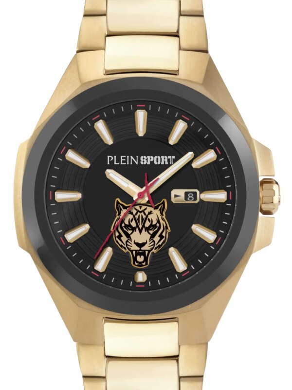 Plein Sport Tigermaster 47 mm horloge - Zwart