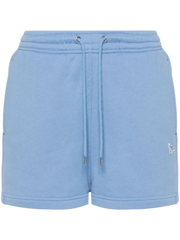 Maison Kitsuné short de sport à patch logo - Bleu