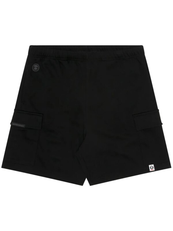 AAPE BY *A BATHING APE® short de jogging à logo appliqué - Noir