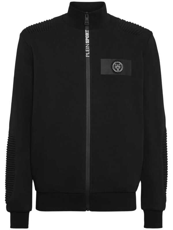 Plein Sport veste à patch logo - Noir