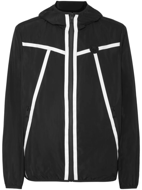 Plein Sport coupe-vent Reflex à capuche - Noir