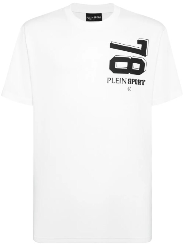 Plein Sport t-shirt à logo imprimé - Blanc