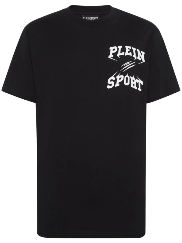 Plein Sport t-shirt à logo imprimé - Noir