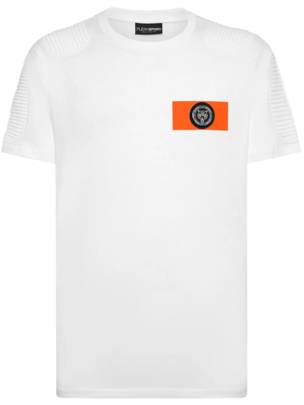 Plein Sport t-shirt à patch logo - Blanc