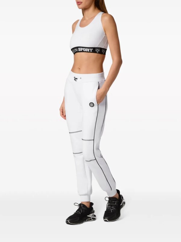 Plein Sport Trainingsbroek met logopatch - Wit