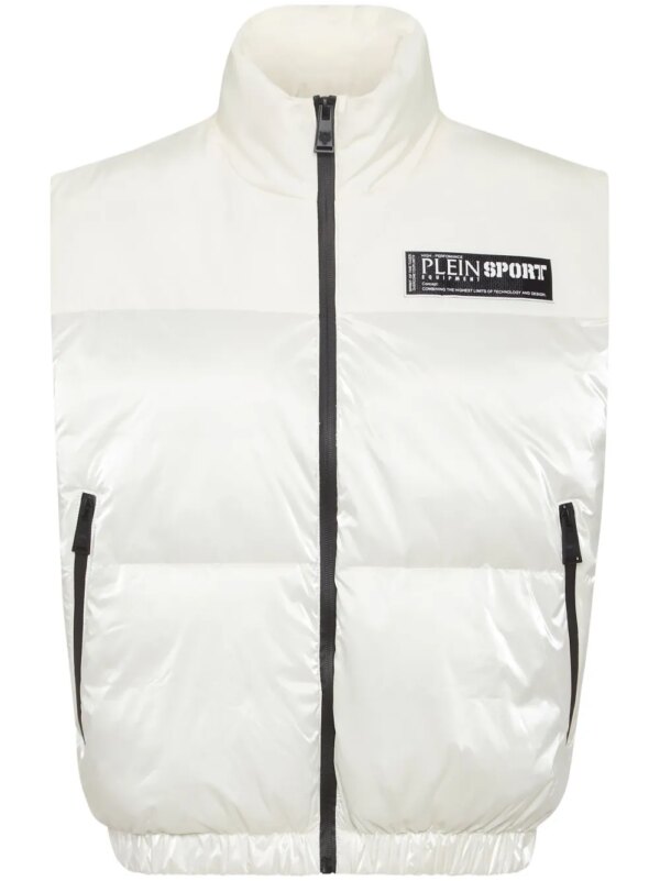 Plein Sport gilet matelassé - Blanc
