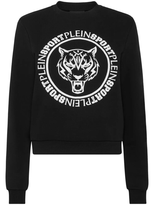 Plein Sport sweat à imprimé Tiger - Noir