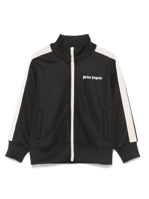 Palm Angels Kids veste de sport à détails rayés - Noir