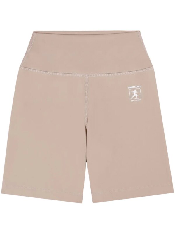 Sporty & Rich short de cyclisme Runner Box - Tons neutres