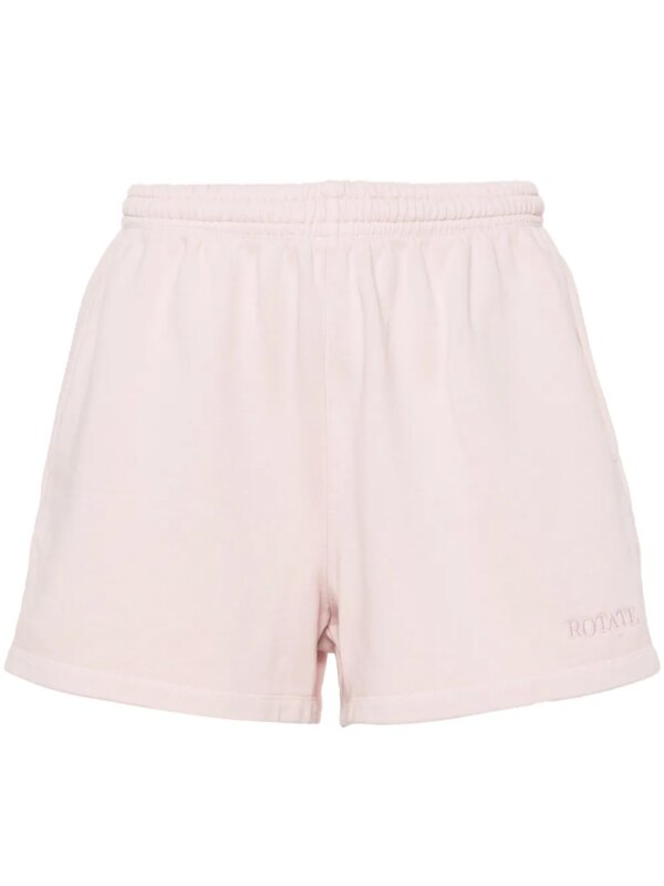 ROTATE BIRGER CHRISTENSEN short de sport à logo brodé - Rose