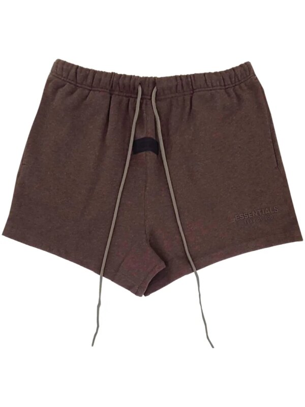FEAR OF GOD ESSENTIALS short de sport à logo appliqué - Marron