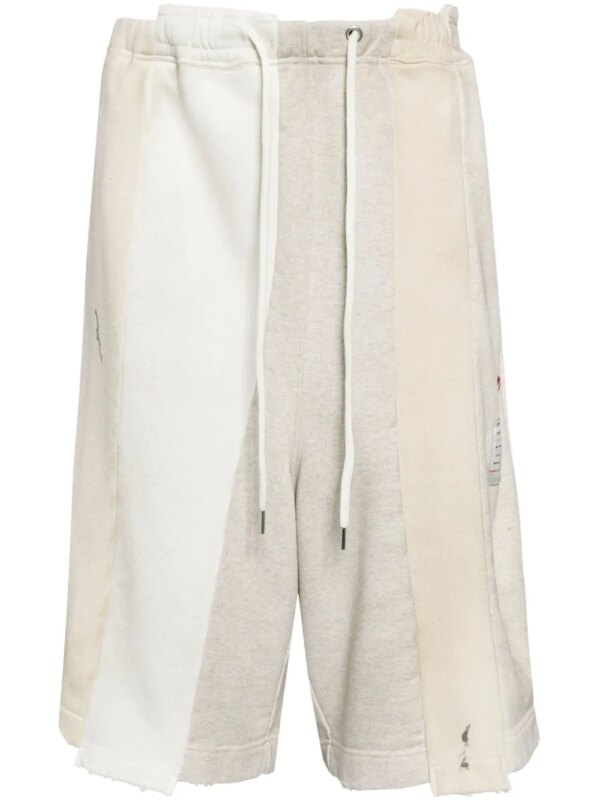 Maison MIHARA YASUHIRO short de sport en coton - Tons neutres