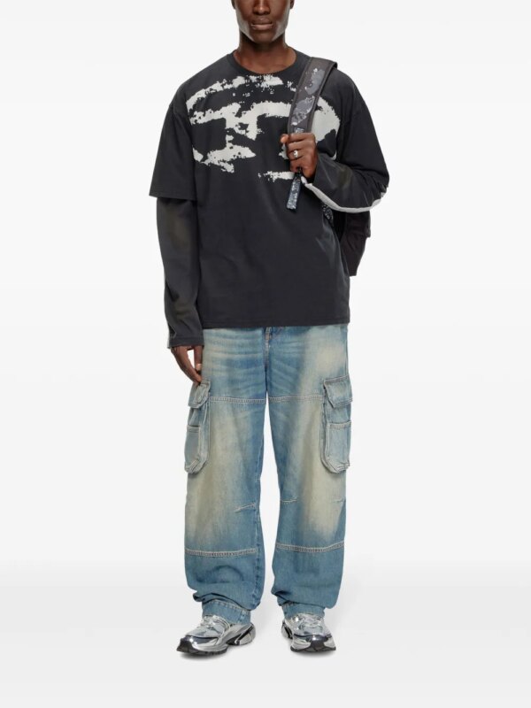 Diesel T-Boxt T-shirt met logo - Zwart