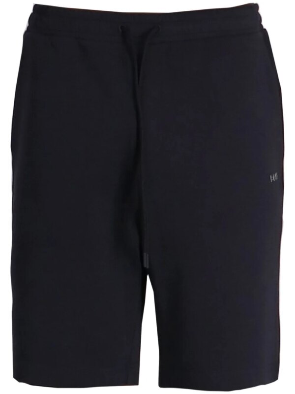 BOSS short de sport à logo texturé - Bleu