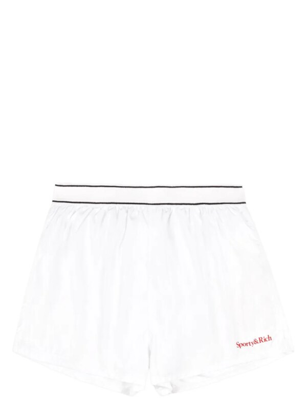 Sporty & Rich short de sport à logo imprimé - Blanc