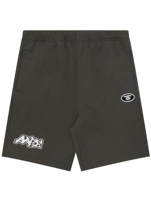 AAPE BY *A BATHING APE® short de sport à appliqué Ape - Gris