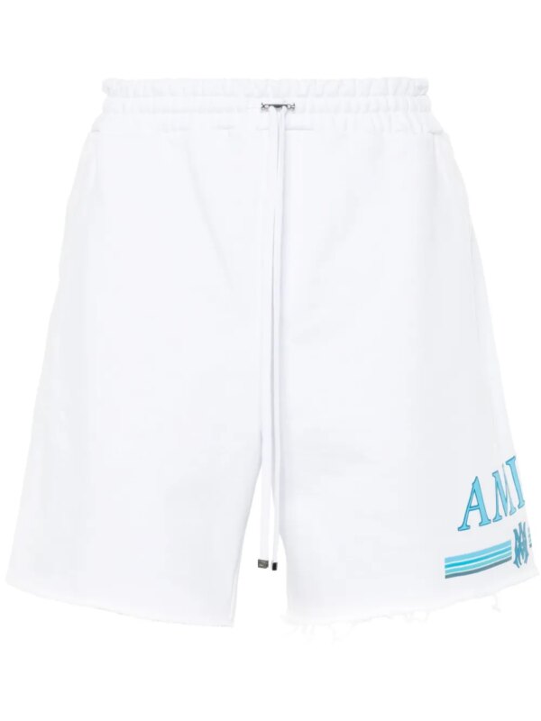 AMIRI short à logo en caoutchouc - Blanc