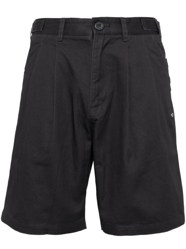 SPORT b. by agnès b. short plissé à plaque logo - Gris