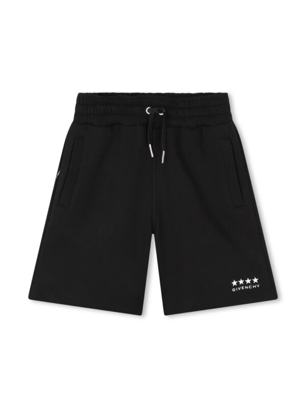 Givenchy Kids short de sport en coton à imprimé 4G - Noir