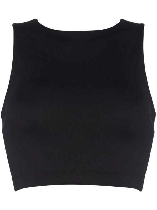 ERES haut Laura à coupe crop - Noir