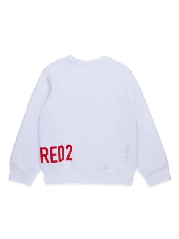 DSQUARED2 KIDS x Sport Edtn sweater met esdoornbladprint - Wit
