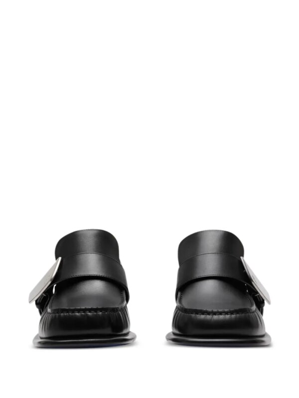 Burberry London Shield leren loafers - Zwart