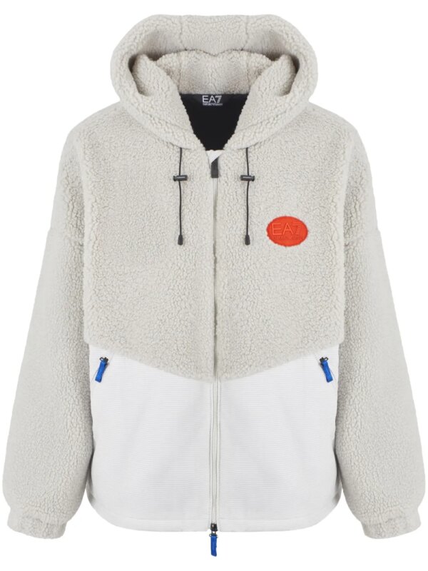 Ea7 Emporio Armani hoodie en polaire - Blanc