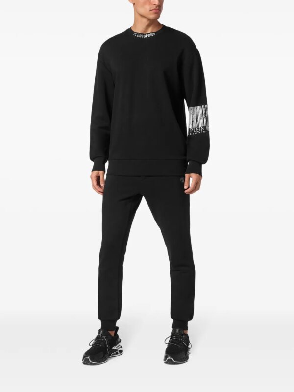 Plein Sport Sweater met barcode - Zwart