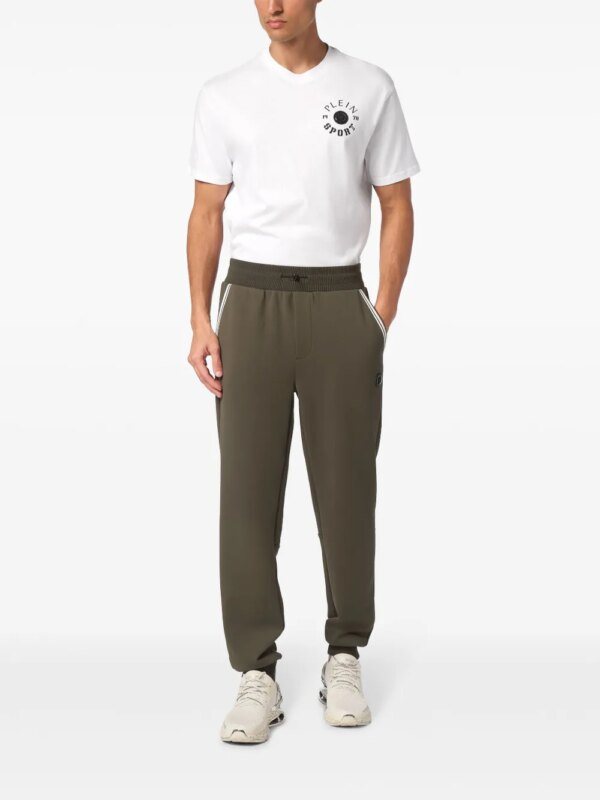 Plein Sport Trainingsbroek met logoprint - Groen