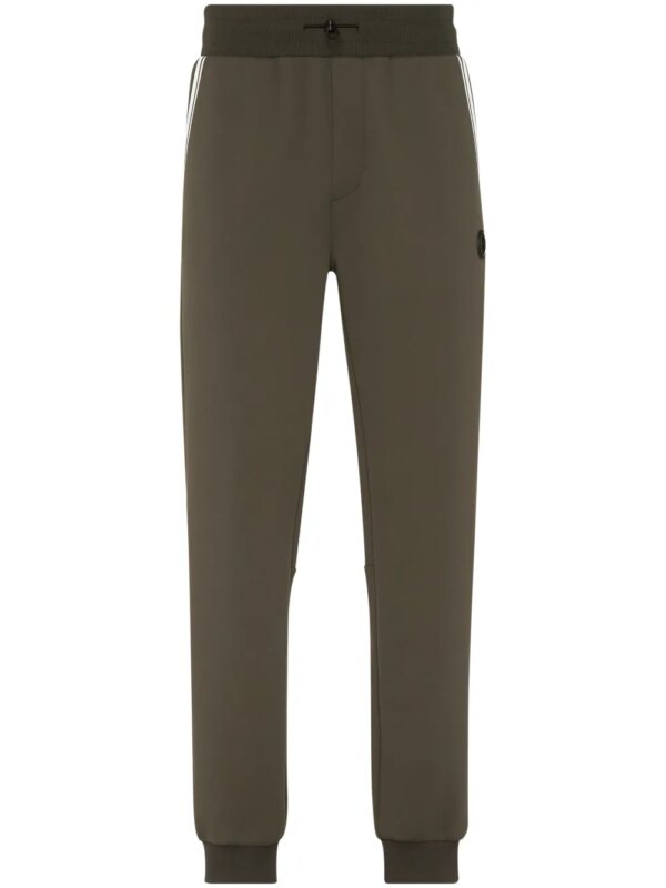 Plein Sport pantalon de jogging à logo imprimé - Vert