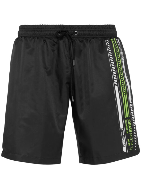 Plein Sport short de bain à logo - Noir
