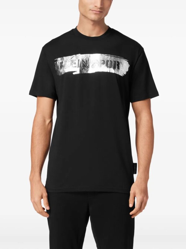 Plein Sport Brush T-shirt - Zwart
