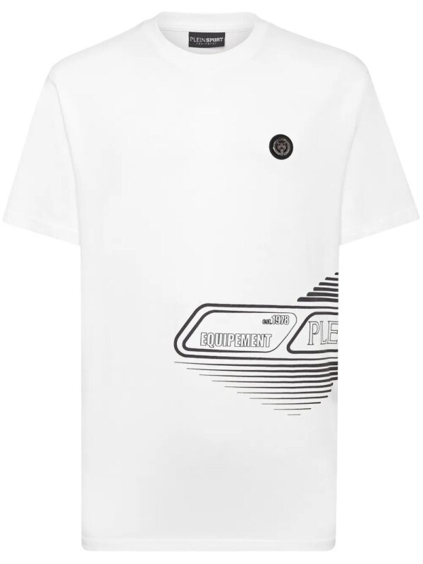 Plein Sport t-shirt à col ras du cou - Blanc