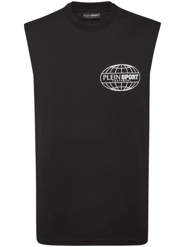 Plein Sport t-shirt à logo imprimé - Noir