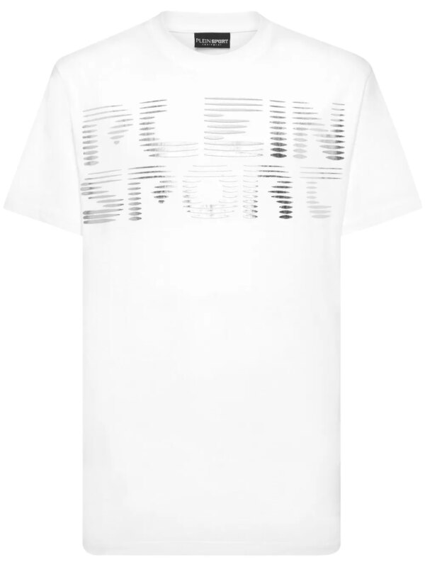 Plein Sport t-shirt à logo imprimé - Blanc