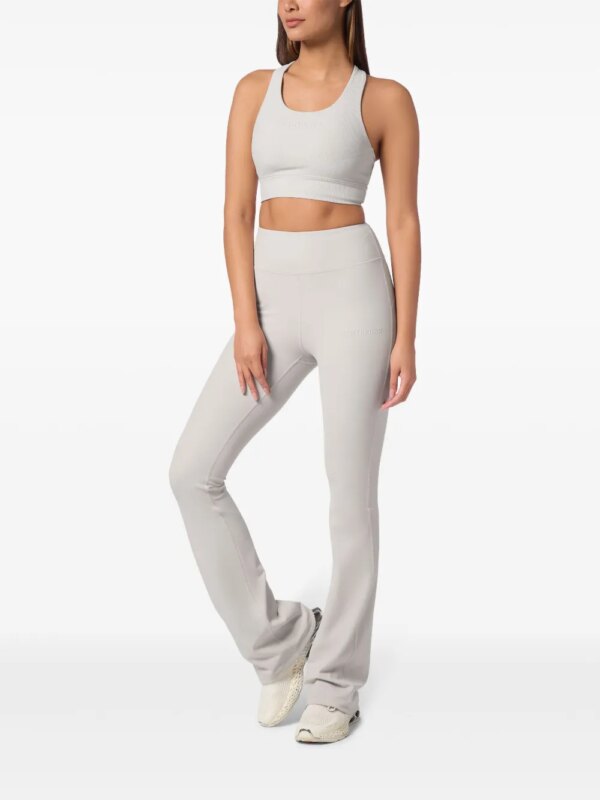 Plein Sport Bootcut legging met logo - Grijs