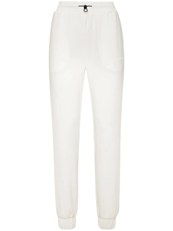 Plein Sport pantalon de jogging à logo imprimé - Blanc