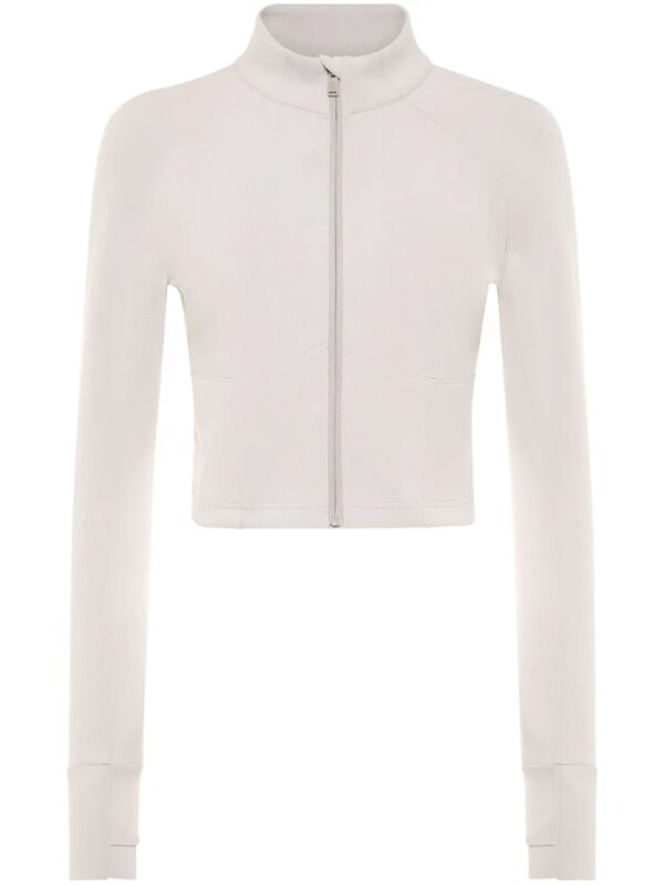 Plein Sport sweat crop à fermeture zippée - Gris