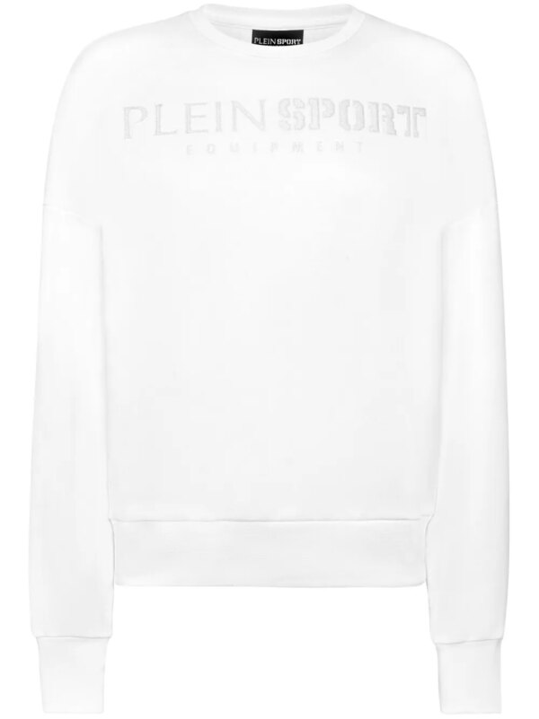Plein Sport sweat à patch logo - Blanc